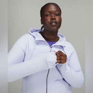 Lululemon HOODED DEFINE JACKET Nulu pastel blue